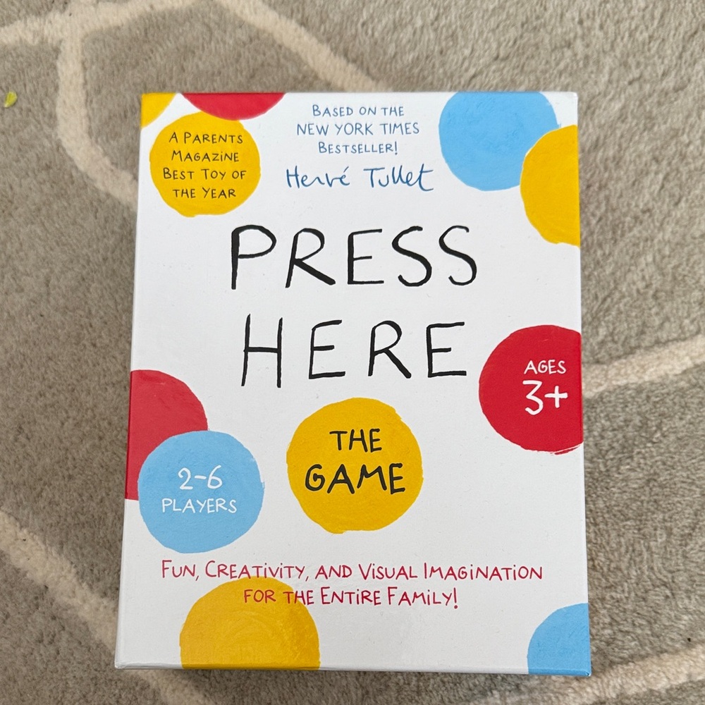Chronicle Books Press Here Game - Red, Blue, Yellow
